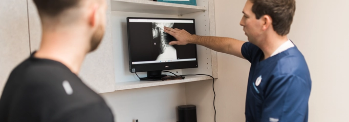 Chiropractor Charlotte NC Logan Hiers Analyzing An X-ray